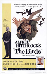 The Birds movie poster, 1963